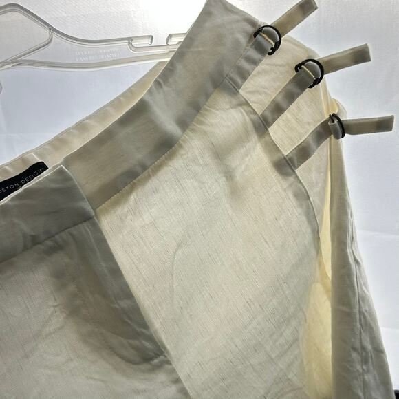 Boston Design Studio Linen Blend Shorts Womens 6 Ecru 28" W Semi Sheer 7" Inseam - Picture 16 of 16